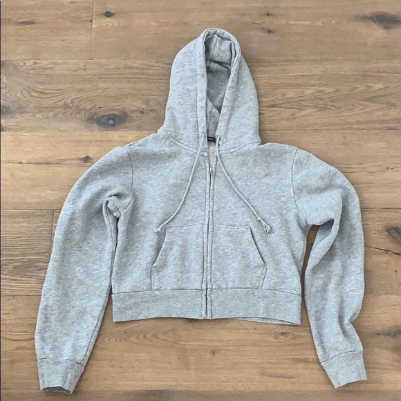 Brandy Melville Tops - Brandy Melville cropped crystal hoodie